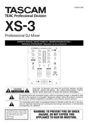 Tascam XS-3 Owner's Manual