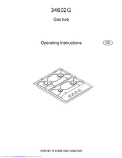 Aeg 34602G Operating Instructions Manual