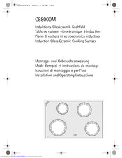 AEG C88000M Installation And Operating Instructions Manual