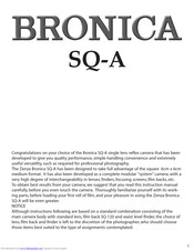 BRONICA SQ-A Manual