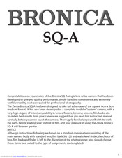 Bronica Sq A Manuals Manualslib