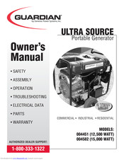 Guardian ULTRA SOURCE 004451 Owner's Manual