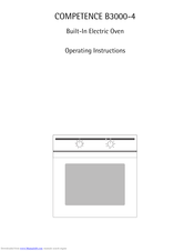 AEG Electrolux COMPETENCE B4001-4 Operating Instructions Manual