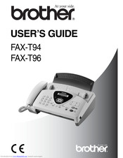 BROTHER FAX-T96 User Manual