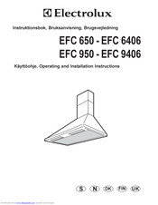 Electrolux EFC 650 - EFC 6406 Operating And Installation Instruction