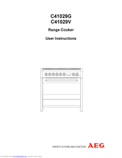 AEG C41029V User Instructions
