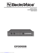 Electro-Voice Compact Precision CP3000S Owner's Manual