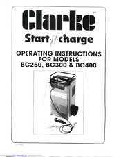 Clarke Start'N'Charge BC300 Operating Instructions Manual