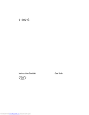 AEG-Electrolux 21602 G Instruction Booklet