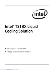 Intel TS13X Installation Instructions Manual