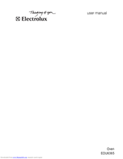 Electrolux EOU 6365 User Manual
