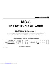 Music Service MS-8 Owner's Manual