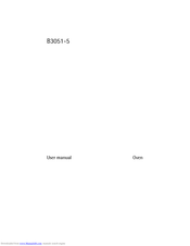 Electrolux B3051-5 User Manual