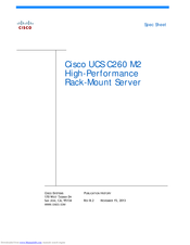 Cisco UCS C260 M2 User Manual