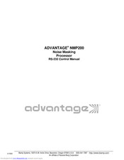 BIAMP ADVANTAGE NMP200 Control Manual
