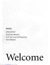 BENQ FP783+ User Manual