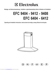 Electrolux EFC 6412 Operating And Installation Instructions