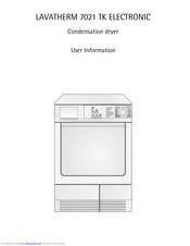 Aeg Electrolux LAVATHERM 7021 TK ELECTRONIC User Information