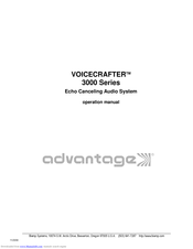 BIAMP ADVANTAGE VOICECRAFTER 3011 Operation Manual