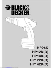 BLACK & DECKER HP12K Instruction Manual