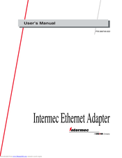 Intermec Ethernet Adapter User Manual