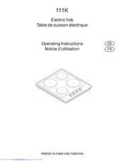 AEG-Electrolux 111 K Operating Instructions Manual