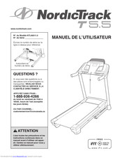 NordicTrack T5 Lv Treadmill Manuel De L’utillsateur Manual