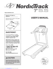 NordicTrack T5 Lv Treadmill User Manual