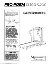Pro-Form PCTL59100 Livret D'instructions Manual