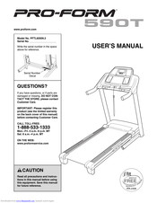 Proform 590t Treadmill Manuals ManualsLib