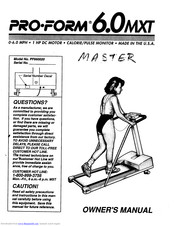 Pro-Form 6.0 Mxt Manual