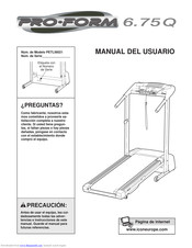 Pro-Form 6.75q Manual Del Usuario
