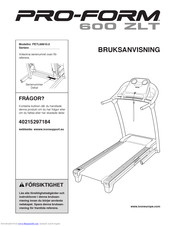 Pro-Form 600 Zlt Treadmill Bruksanvisning