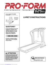 ProForm PCTL62590 Livret D'instructions Manual