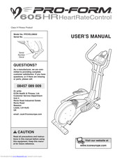 ProForm 650 Hr Elliptical Manual