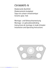 AEG C91900KFE Installation And Operating Instructions Manual