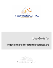 Teresonic Ingenium User Manual