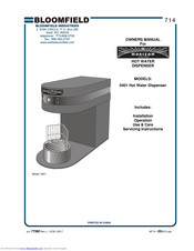 Bloomfield Horizon 0401 Owner's Manual