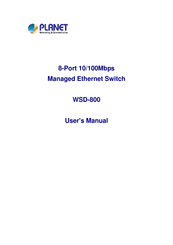 Planet WSD-800 User Manual