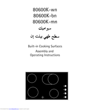 AEG 80600K-bn Assembly And Operating Instructions Manual