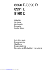 AEG 8390 D Operating And Installation Manual