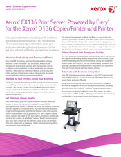 Xerox EX136 Specifications