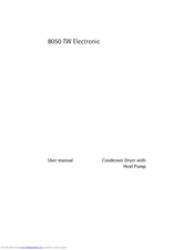 AEG-Electrolux 8050 TW Electronic User Manual
