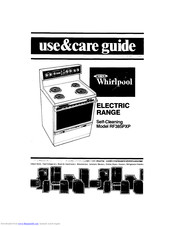 Whirlpool RF385PXP User And Care Manual