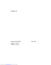 Electrolux 75852 G Instruction Booklet