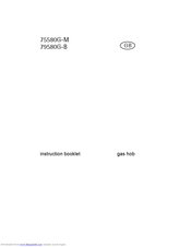 AEG Electrolux 75580G-M Instruction Booklet