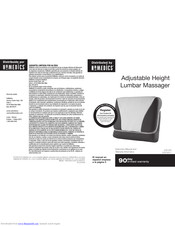 HoMedics LUV-200 Instruction Manual And  Warranty Information