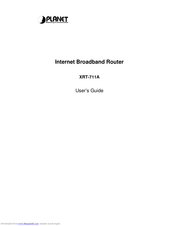 Planet XRT-711A User Manual