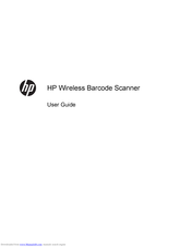 HP Wireless Barcode Scanner User Manual
