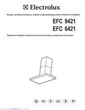 Electrolux EFC 6421 Operating And Installation Instructions